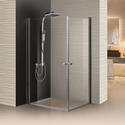 מקלחון פינתי כנפיים ניקל 70*70