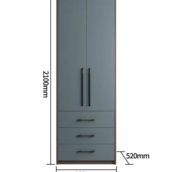 ארון 2 דלתות אפור RYH-1992-2