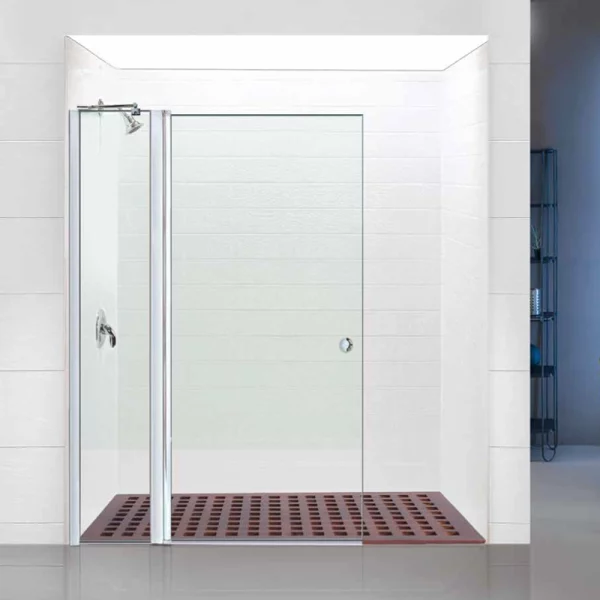 מקלחון חזית דלת קבוע כנפיים ניקל